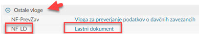 Lastni dokument (NF-LD)